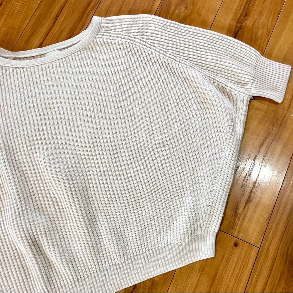 Chicos sweater cable knit shirt top blouse luxury athleisure cozy 0 medium large
